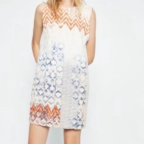 Zara Mini Shift Dress Women’s Size Small S Southwest Bohemian - Picture 8 of 8